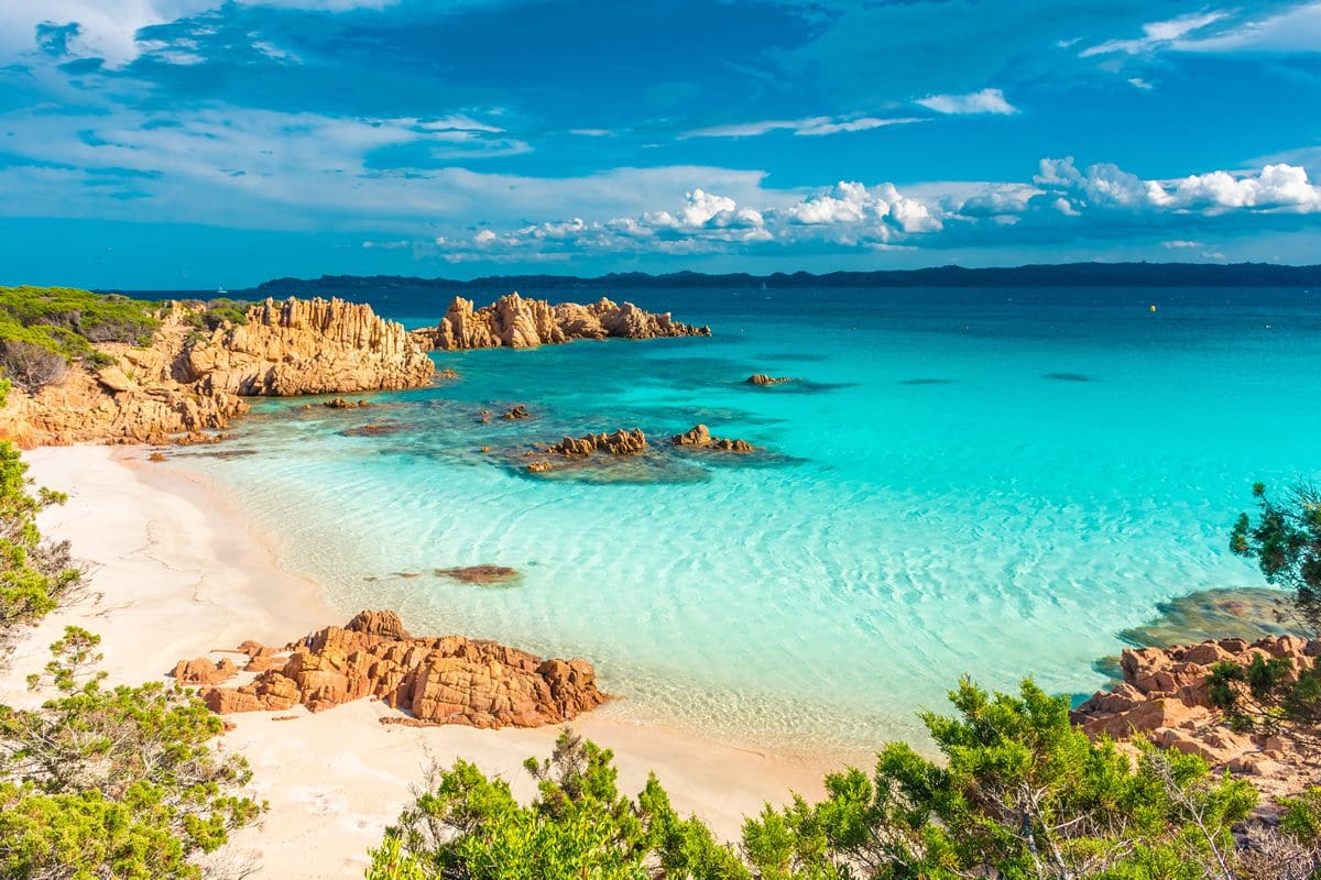 Beach on Budelli Island, Sardinia