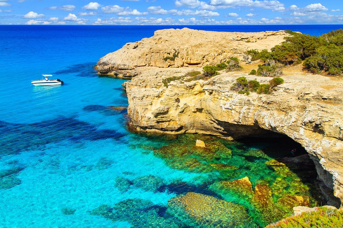 Blue Lagoon near Polis in Cyprus' Akamas Peninsula