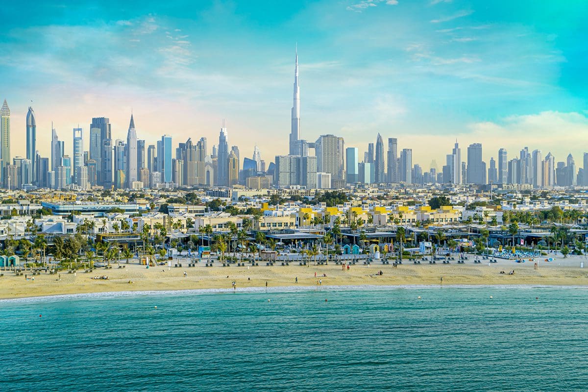 Drone beach view - Dubai Tourism