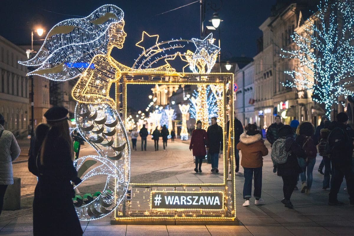 Warsaw Christmas lights