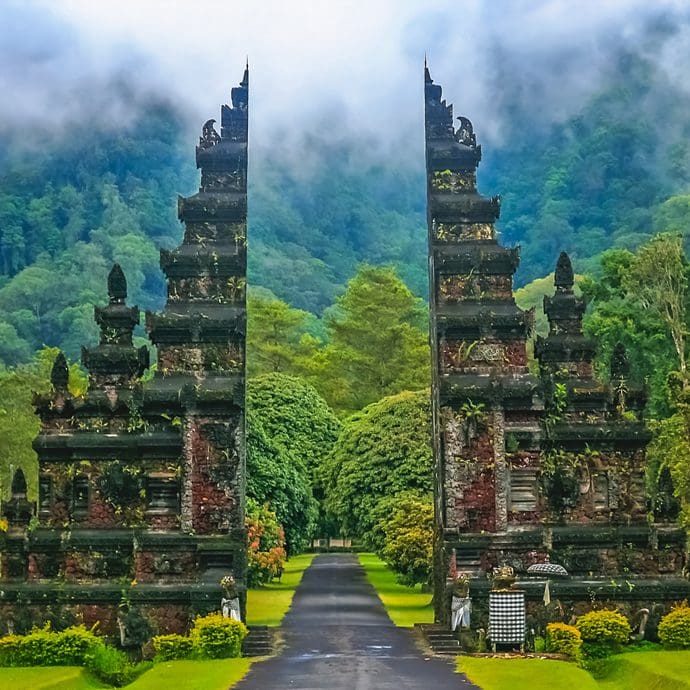 Gates of Hindu temple, Bali