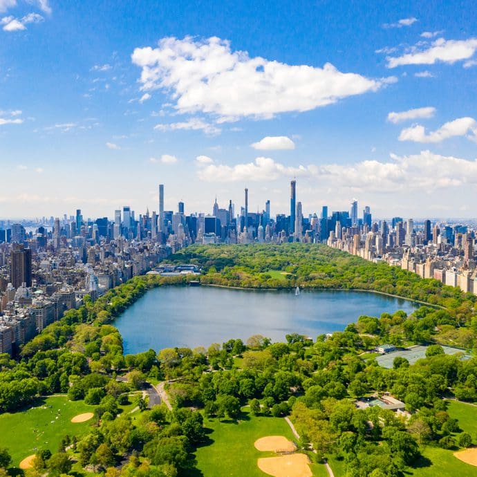 View of Central Park, New York City View of Central Park, New York City