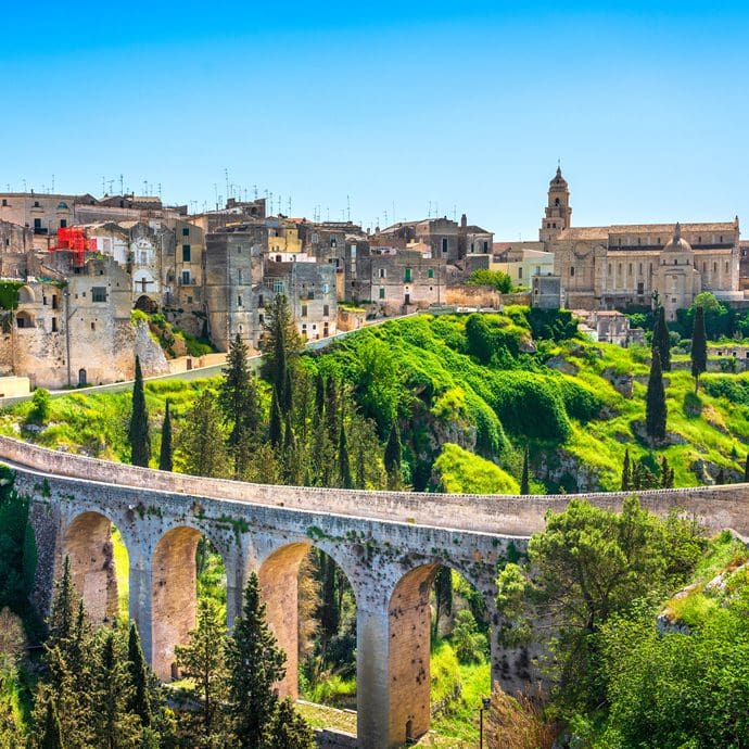 Ancient town of Gravina in Puglia, Italy