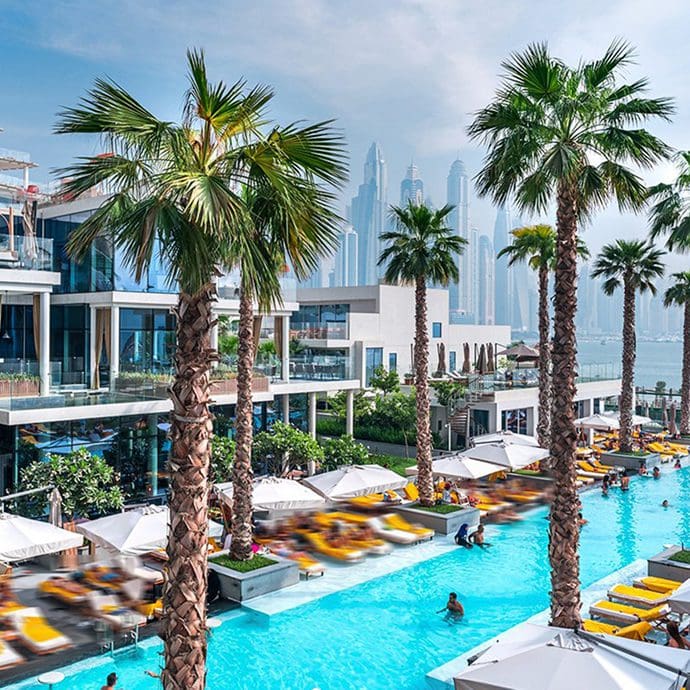 Pool bar at FIVE Palm Jumeriah, Dubai