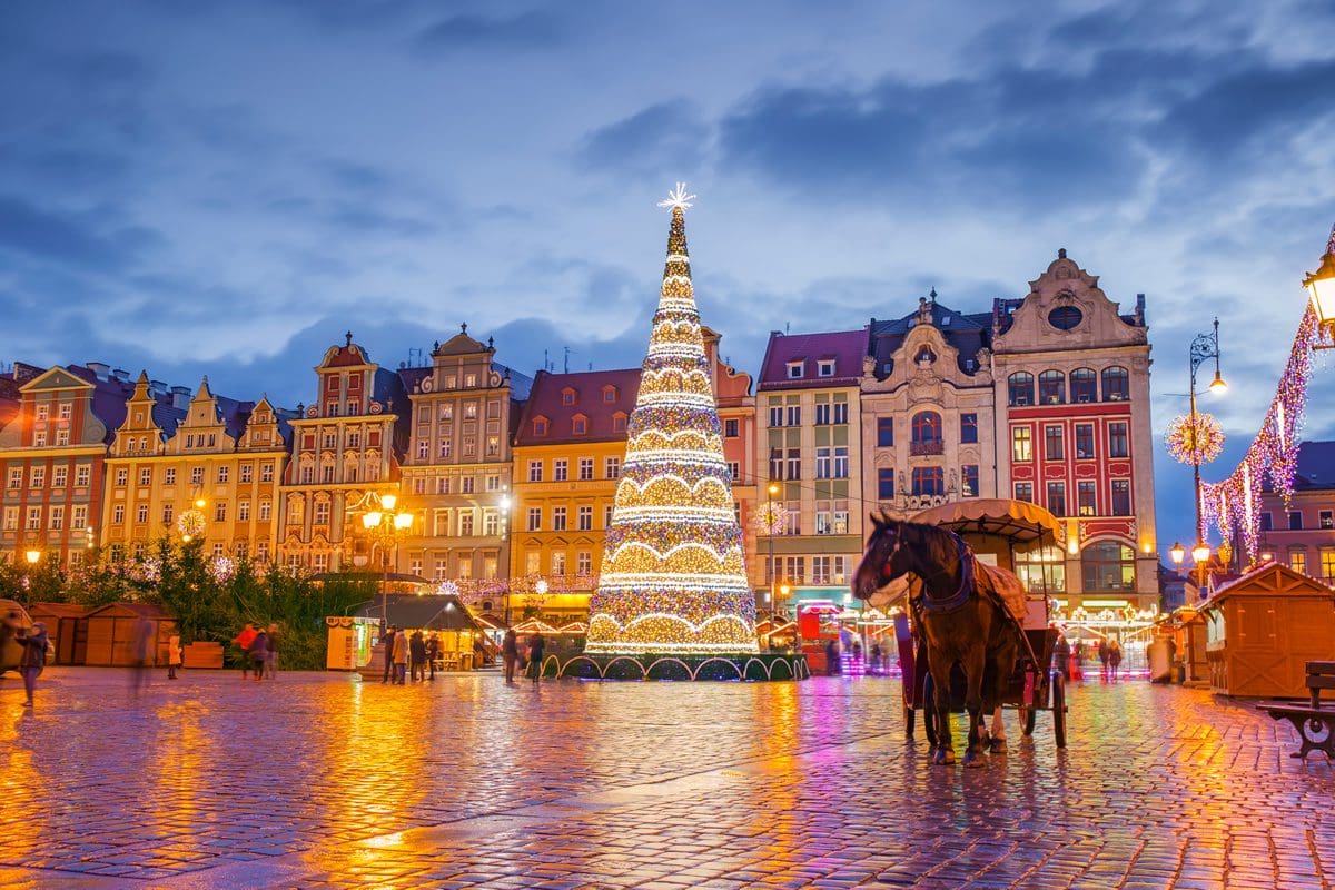 Christmas holidays in Wroclaw, Poland