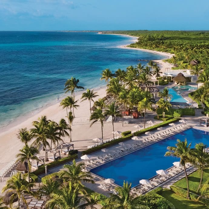 Dreams Tulum ocean front pools Dreams Tulum ocean front pools