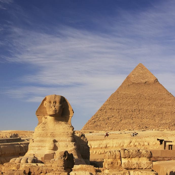 Sphinx and Pyramid of Khafre, Egypt