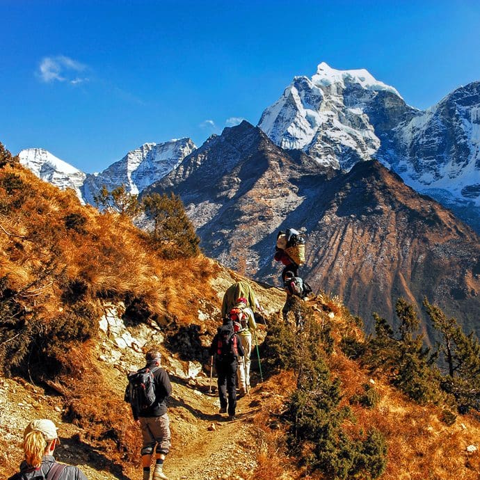 Hiking Khumbu Sagarmatha National Park, Nepal Hiking Khumbu Sagarmatha National Park, Nepal