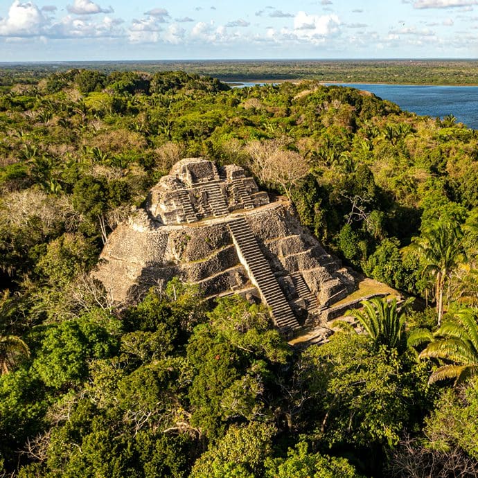 Incredible temple aerial view - Travel Belize Incredible temple aerial view - Travel Belize