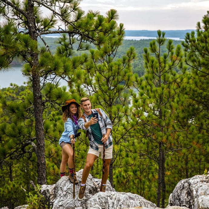 Hikers on the Smith Mountain Trail - Alabama Tourism/Scott Baker