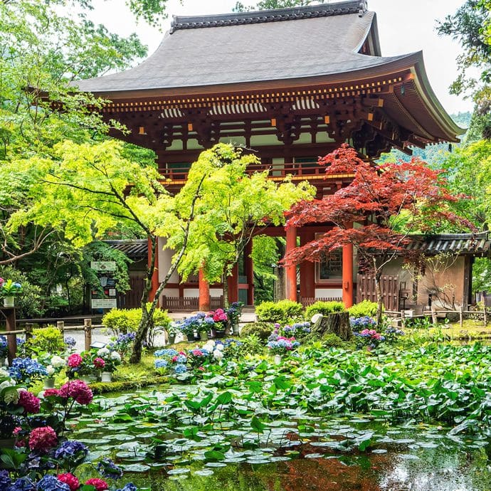 Murouji Temple in Uda City, Nara, Japan Murouji Temple in Uda City, Nara, Japan
