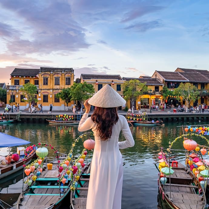 Admiring the views of Hoi An, Vietnam Admiring the views of Hoi An, Vietnam