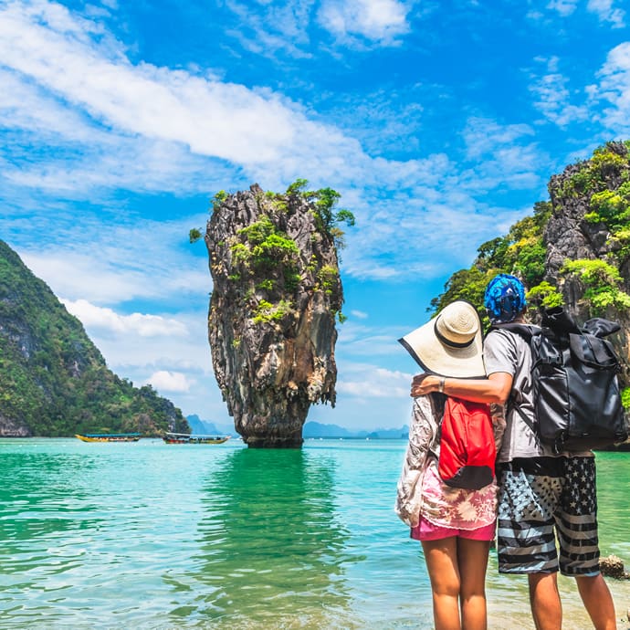 View of James Bond island, Phang Nga Bay, near Phuket View of James Bond island, Phang Nga Bay, near Phuket