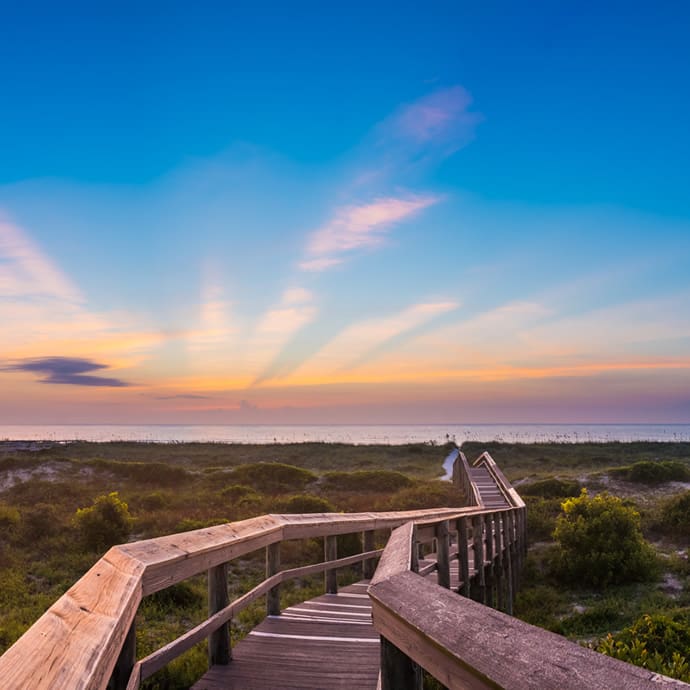 Boardwalk to the beach – AmeliaIsland.com/Deremer Studios LLC