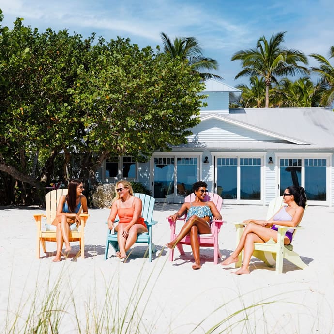 Friends enjoying their beachside holiday rental - Bradenton Area Visitors Bureau