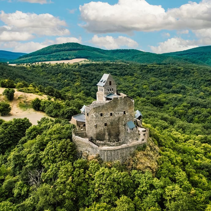 View of Hollókő Castle, Hungary
