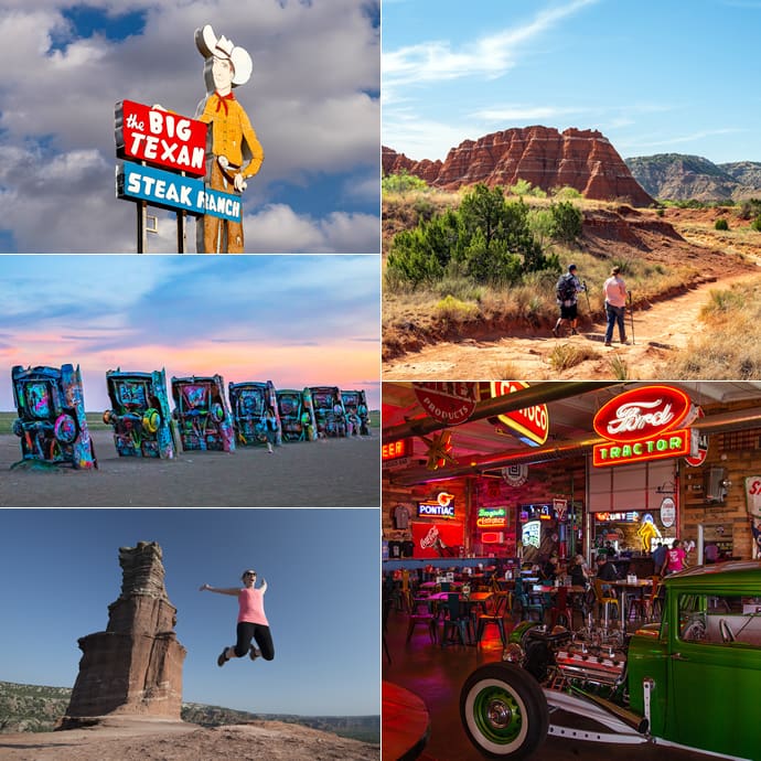 Route 66 Texas highlights