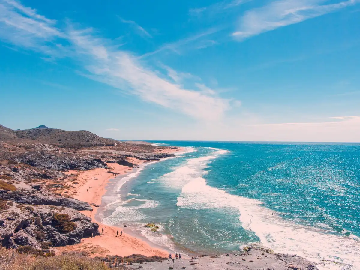 Stunning beach of Calblanque located in the Regional Park of Calblanque within the region of Costa Calida